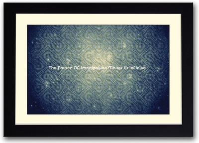 

Power of Imagination inspirational Fine Art Print(14 inch X 20 inch, Framed)