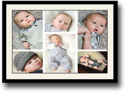 

Collage of cute baby Fine Art Print(10 inch X 14 inch, Framed)