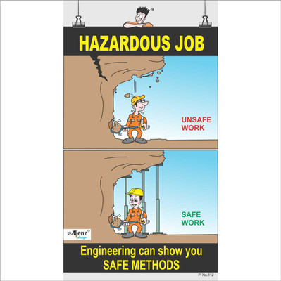

Safety Poster-Hazardous Job Paper Print(26 inch X 14.22 inch, Rolled)