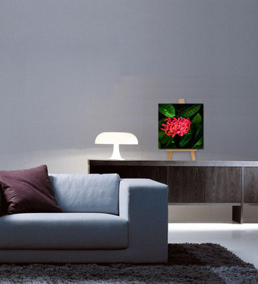 

Tallenge Christmas Collection - Red Flowers And Green Leaves - Gallery Wrap Canvas Art(7 inch X 7 inch, Stretched)