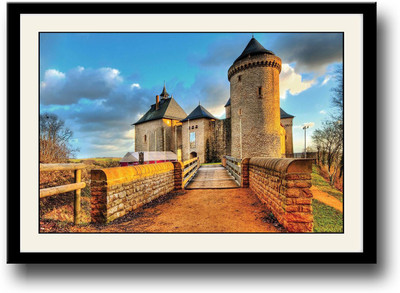 

Castle with a bridge Fine Art Print(10 inch X 14 inch, Framed)