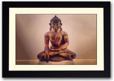 

Vintage Buddha Statue Fine Art Print(14 inch X 20 inch, Framed)