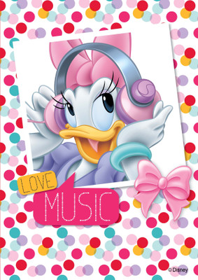 

ORKA Disney-Daisy Love Music Digital Printed with Laminated Paper Print(18 inch X 12 inch, Rolled)
