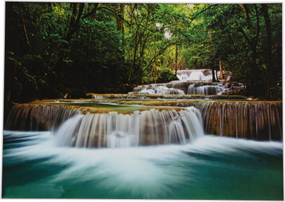 

Vastu Waterfall Unframed Wall Sticker Poster Big (Vinyl 24 X 48 Inches) Fine Art Print(24 inch X 48 inch, Rolled)