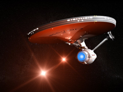 

TV Show Star Trek: The Original Series Star Trek Enterprise HD Wall Poster Paper Print(12 inch X 18 inch, Rolled)