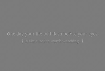 

Posterhouzz A Life Worth Watching - Motivational Poster Paper Print(12 inch X 18 inch, Rolled)