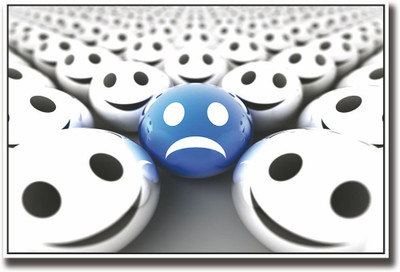 

Blue sad smiley Fine Art Print(12 inch X 18 inch, Rolled)