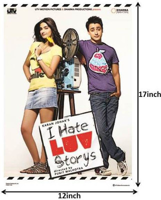 

I Hate Luv Storys Paper Print(17 inch X 12 inch, Rolled)