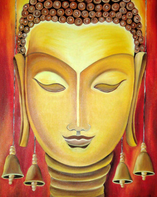 

Oshi - Buddha Fine Art Painting Paper Print(15 inch X 12 inch, Streched)
