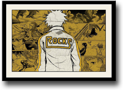 

Cartoon character rocks Fine Art Print(10 inch X 14 inch, Framed)