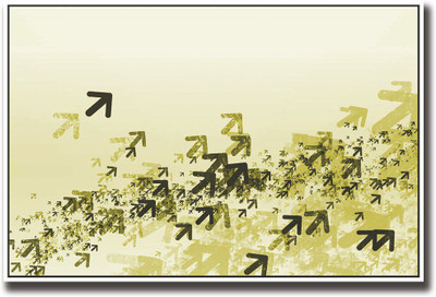 

Green arrows abstract Fine Art Print(12 inch X 18 inch, Rolled)