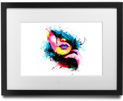 

Shaildha's Water Colour Painting Print of Fashion Girl Abstract Fine Art Print(9 inch X 11 inch)