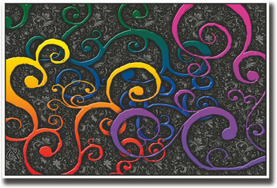 

Paint abstract design Fine Art Print(12 inch X 18 inch, Rolled)