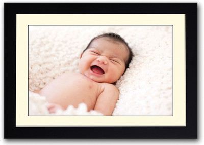 

Smiling New Born Baby Fine Art Print(14 inch X 20 inch, Framed)
