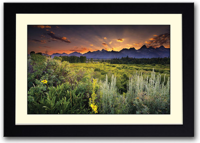 

Green Landscape Fine Art Print(14 inch X 20 inch, Framed)