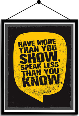 

Motivational quote framed posters Paper Print(16.5 inch X 13.7 inch, Framed)