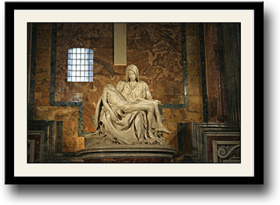 

Statue in church photography Fine Art Print(10 inch X 14 inch, Framed)