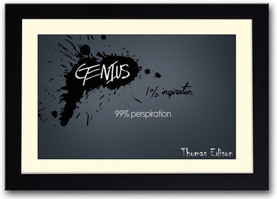 

Genius thomas edison definition Fine Art Print(14 inch X 20 inch, Framed)