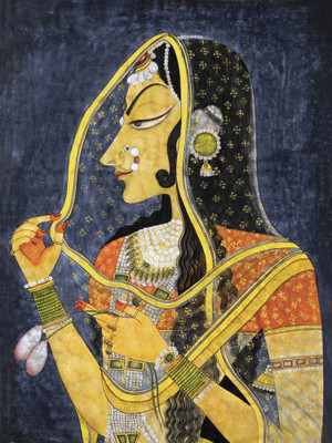 

Bani Thani As Radha - Medium Size Ready To Frame Rolled Digital Art Print On Photographic Paper(24 inch X 18 inch, Rolled)