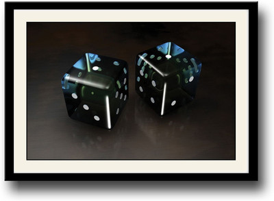 

Black Dice Fine Art Print(10 inch X 14 inch, Framed)