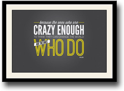 

Steve Jobs Motivational quote Fine Art Print(10 inch X 14 inch, Framed)