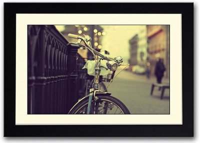 

Bicycle Vintage Photography Fine Art Print(14 inch X 20 inch, Framed)