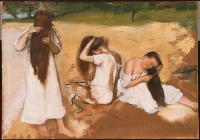 

Tallenge - Women Combing Their Hair by Edgar Degas - A3 Size Unframed Poster Paper Print(16.5 inch X 11.6 inch)