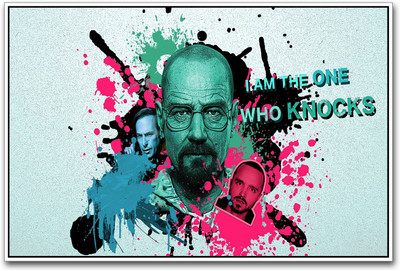 

I am the one who Knocks Breaking Bad Paper Print(12 inch X 18 inch)