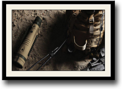 

Army equipment Fine Art Print(10 inch X 14 inch, Framed)