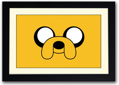 

Yellow Dog Cartoon Fine Art Print(14 inch X 20 inch, Framed)