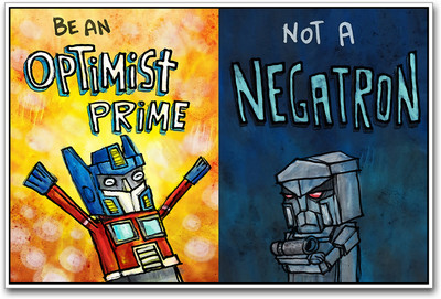 

Optimist Prime inspirational Paper Print(12 inch X 18 inch)