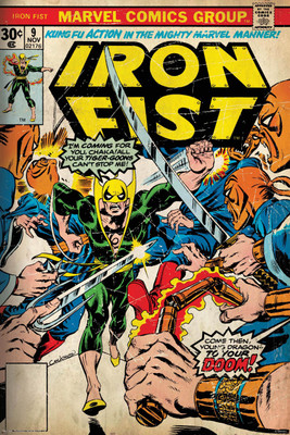 

Iron Fist-action poster (Officially Licensed) Paper Print(24 inch X 16 inch, Rolled)