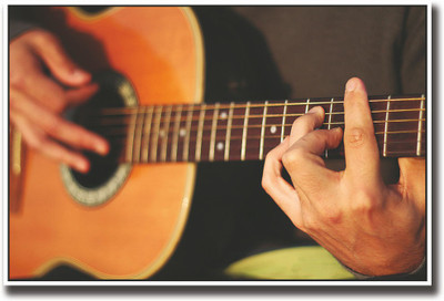 

Man playing guitar Fine Art Print(12 inch X 18 inch, Rolled)