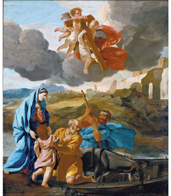 

Tallenge Old Masters Collection - The Return of the Holy Family from Egypt by Nicolas Poussin - A3 Size Premium Quality Rolled Poster Paper Print(16.5 inch X 11.7 inch, Rolled)