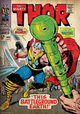 

Thor-Battleground poster (Officially Licensed) Paper Print(24 inch X 16 inch, Rolled)