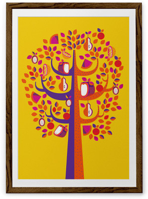 

Pastel Tree Fine Art Print(20 inch X 30 inch, Framed)