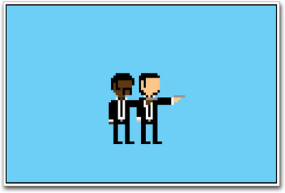 

Pulp Fiction inspired Paper Print(12 inch X 18 inch)