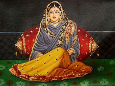 

Oshi - Indian Lady Fine Art Paper Print(12 inch X 16 inch, Streched)