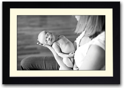

Newborn Baby With Mother Fine Art Print(14 inch X 20 inch, Framed)