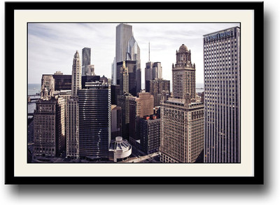 

Skyscrapers in Chicago Fine Art Print(10 inch X 14 inch, Framed)