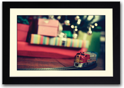 

Red Toy Train Fine Art Print(14 inch X 20 inch, Framed)