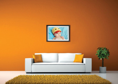 

Baby With A Cute Hat Fine Art Print(14 inch X 20 inch, Framed)