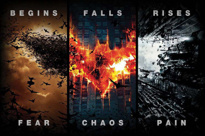 

TMS BATMAN TRILOGY Paper Print(12 inch X 18 inch, Rolled)