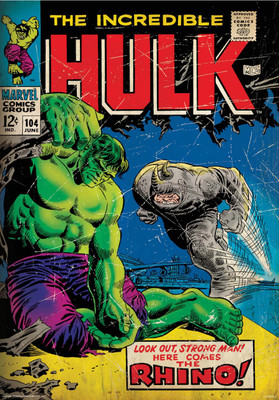 

Hulk- rhino poster (Officially Licensed) Paper Print(18 inch X 12 inch, Rolled)