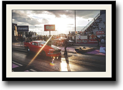

Red Racing Car Fine Art Print(10 inch X 14 inch, Framed)