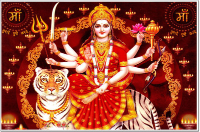 

Posterhouzz Navratri Poster Poster Fine Art Print(12 inch X 18 inch, Rolled)