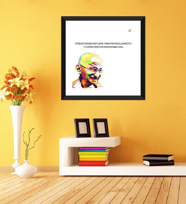 

Tallenge - Mahatma Gandhi Motivational Quotes - Strength Does Not Come From Physical Capacity. - Framed Photo Print On Photographic Paper(15 inch X 15 inch, Framed)
