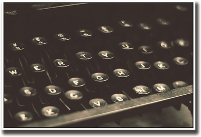 

Vintage typewriter keys Fine Art Print(12 inch X 18 inch, Rolled)