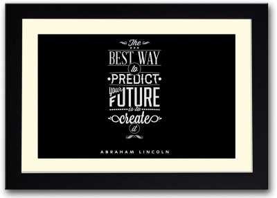 

Abraham Lincoln Future Quote Fine Art Print(14 inch X 20 inch, Framed)