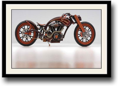 

Vintage motorcycle Fine Art Print(10 inch X 14 inch, Framed)